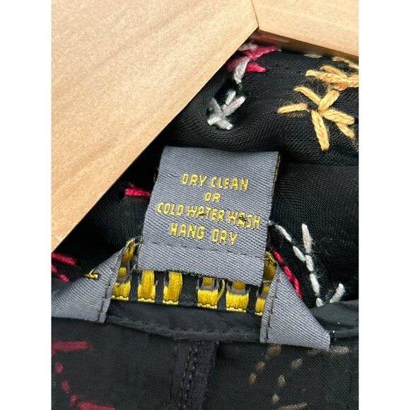 Vintage Paul Ropp Bohemian Silk Handstitched Kaftan One Size Art to Wear Rare - Picture 8 of 8